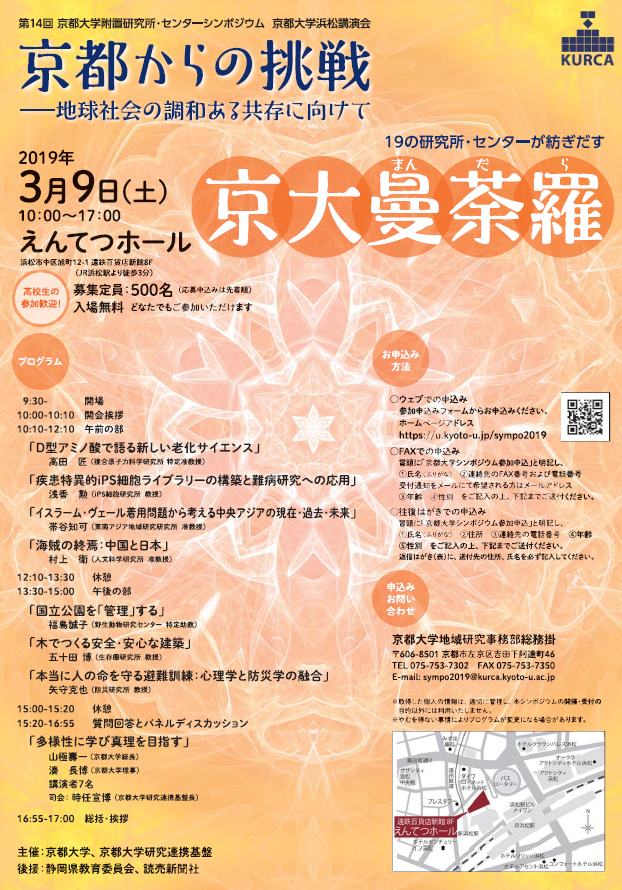 第14回京都大学附置研究所・センターシンポジウム　ポスター