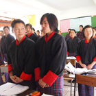 8月27日（月）ハのUgyen Dorji Higher Secondary School訪問